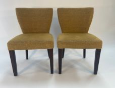 Pair of Fabric Dining Chairs