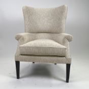 Barrel Back Wing Armchair