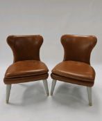 Pair of Modern Century Leather Chairs