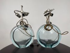 Pair of Donghia Glass Table Lamps