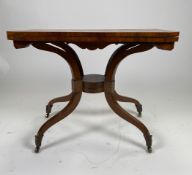 Antique Folding Games Table