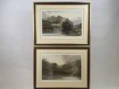 Pair of British Castle Themed Prints