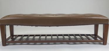 Leather Padded Bench