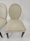 Bespoke Trio of Leather Dining Chairs Made for Claridges