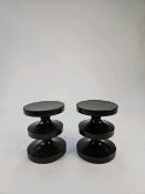 Pair of India Mahdavo Bishop Stools