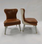 Pair of Modern Century Leather Chairs
