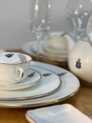 50 x Crested Soup Bowls for Claridge's by Chommette 1884