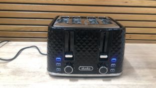 STUDIO BLACK DIAMOND 4 SLICE TOASTER