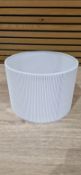 RIBBED TABLE LAMP 26CM BLUE