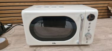 EGL RETRO 20 LITRE MICROWAVE - CREAM