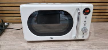 EGL RETRO 20 LITRE MICROWAVE - CREAM