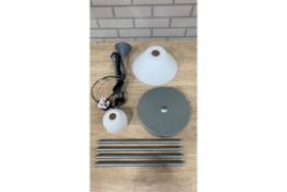 MOTHER AND CHILD LAMP SILVER