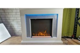 STUDIO SPARKLE ELECTRIC FIRE SUITE-CREAM