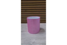 GLITTER LAMP SHADE WITH ACRYLIC DROPS