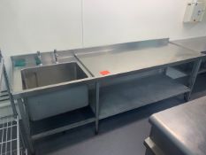 LH Sink & Prep Unit -100mm Upstand