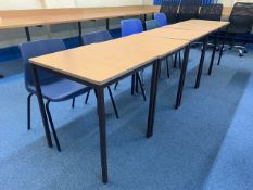 Set of 5 Classroom Tables with 5 Chairs