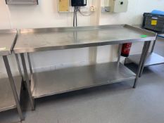 Prep Bench - with upstand RH return