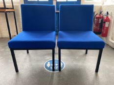 Set of 4 Casey Upholstered Reception Chairs