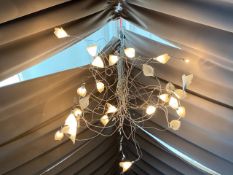 Twisted Flower Pendant Light X4