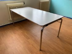 Rectangular Table with Foldable Legs