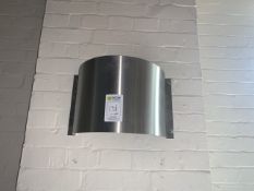 Set of 4 Stainless Steel Wall Lights