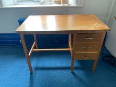 Beech Effect Wooden Desk