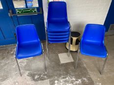Set of 7 Plastic Chairs