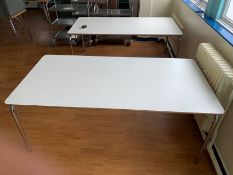 Rectangular Table with Foldable Legs