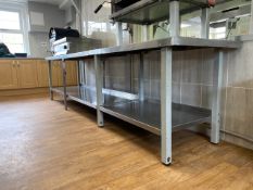 Stainless Steel Preparation Table
