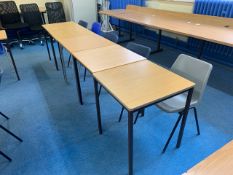 Set of 5 Classroom Tables with 5 Chairs