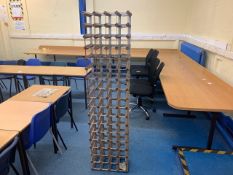 Wood and Metal Wine Rack