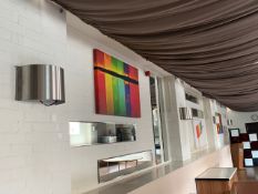 Set of 4 Stainless Steel Wall Lights