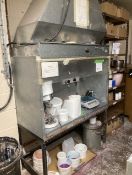Colour Mixing Booth with Extraction Fan