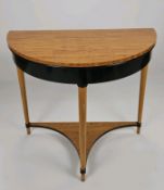 Vintage Half Moon Side Table