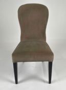 Fabric Chair with Decorative Flower Back Support