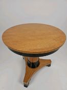 Dennis & Leen Biedermeier Style Parcel Ebonized Centre Table