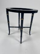 Bamboo Effect Side Table