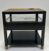 Wood Table with Single Drawer