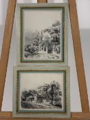 Pair of 19th Century Lithographic Prints
