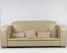 David Linley Leather Sofa
