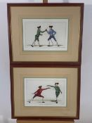 Pair of 18th Century Fencing Prints