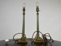 Pair of Wooden Table Lamps