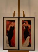 Pair of Acrylic Artwork