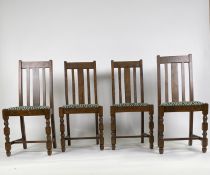 Mayfair Dining Chairs with Green Diamond Padded Seat