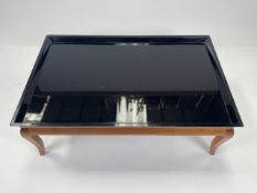 Wooden Coffee Table with Plastic Cap