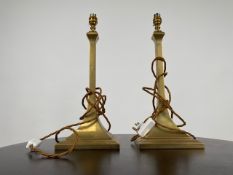 Pair of SW Brass Table Lamps
