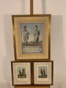 Set of 3 19th Century Military‚ Themed Prints