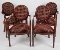 Set of 4 Regency Style Dining Chairs