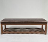 Leather Padded Bench