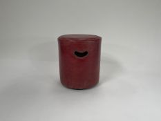 Leather stool / Pouffe